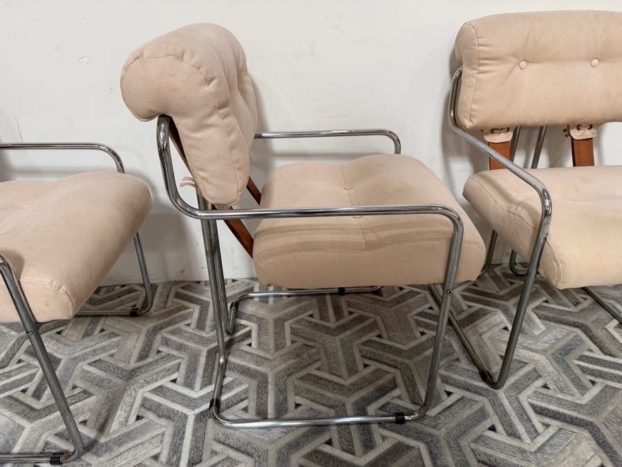Set of 4 Guido Faleschini For I4 Mariani Tucroma Chairs [Photo 11]