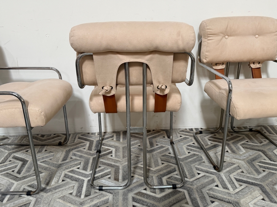 Set of 4 Guido Faleschini For I4 Mariani Tucroma Chairs [Photo 12]