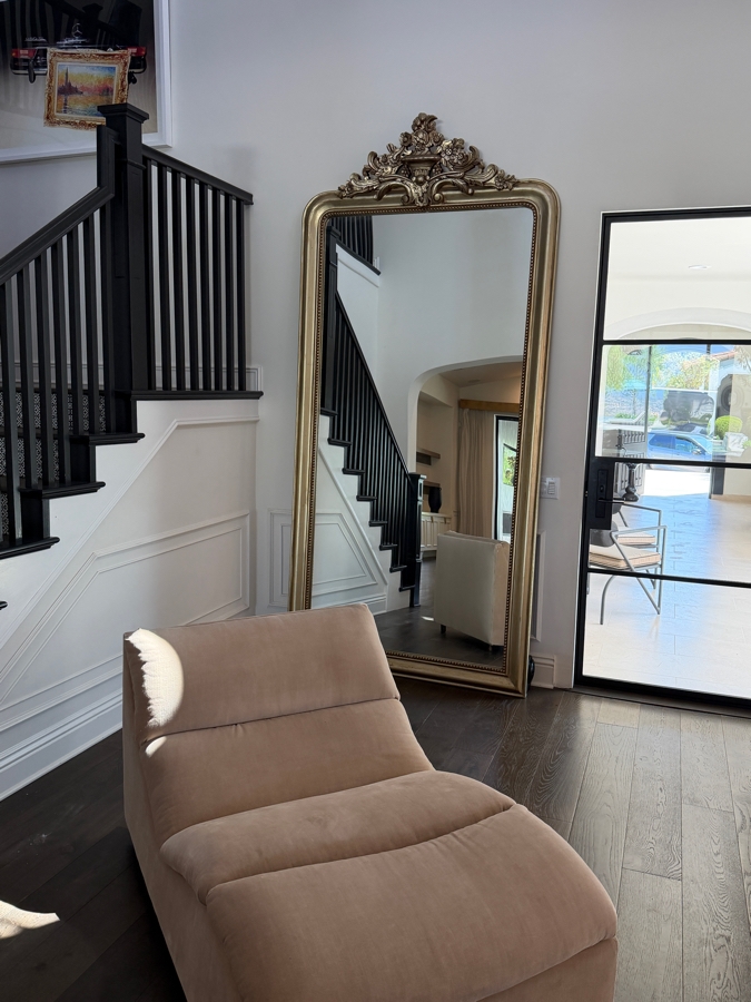 Restoration Hardware 'Louis Philippe Gilt' Grand Floor Mirror 55W X 115H Retail $4,115 [Photo 4]