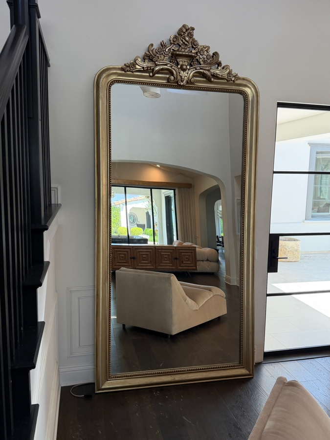 Restoration Hardware 'Louis Philippe Gilt' Grand Floor Mirror 55W X 115H Retail $4,115 [Photo 3]