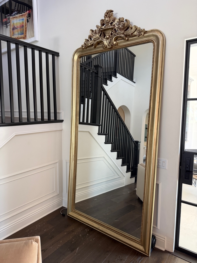 Restoration Hardware 'Louis Philippe Gilt' Grand Floor Mirror 55W X 115H Retail $4,115 [Photo 5]