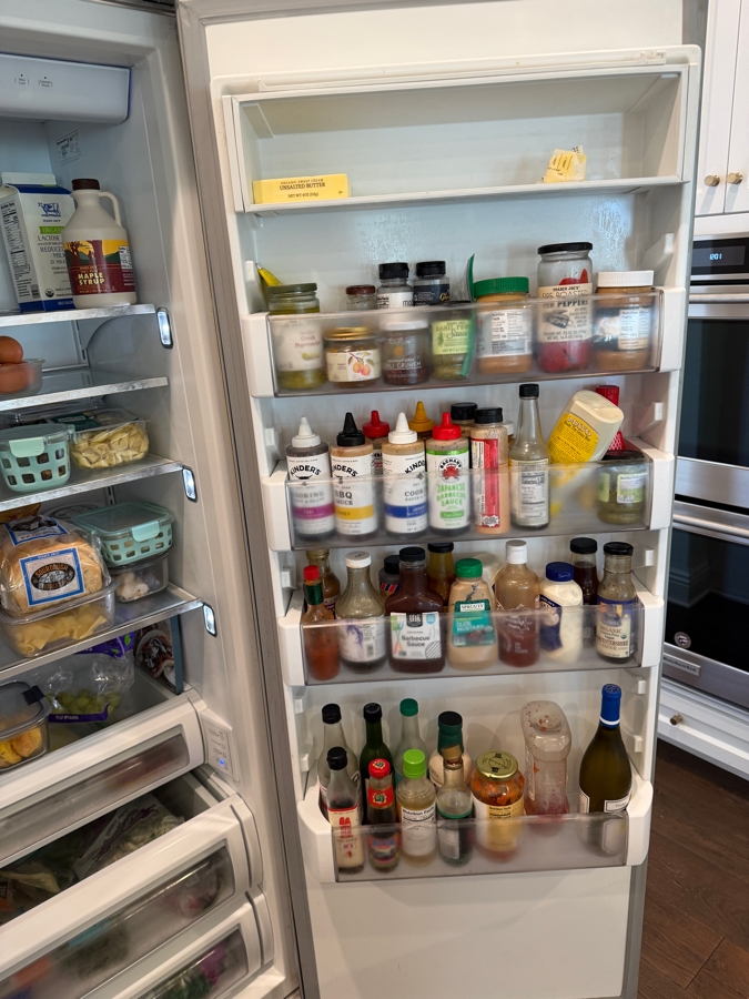 KitchenAid 48' Built-In Side-by-Side Refrigerator (Model: KBSN608ESS00) 48W X 84H Retail $10,899 [Photo 7]
