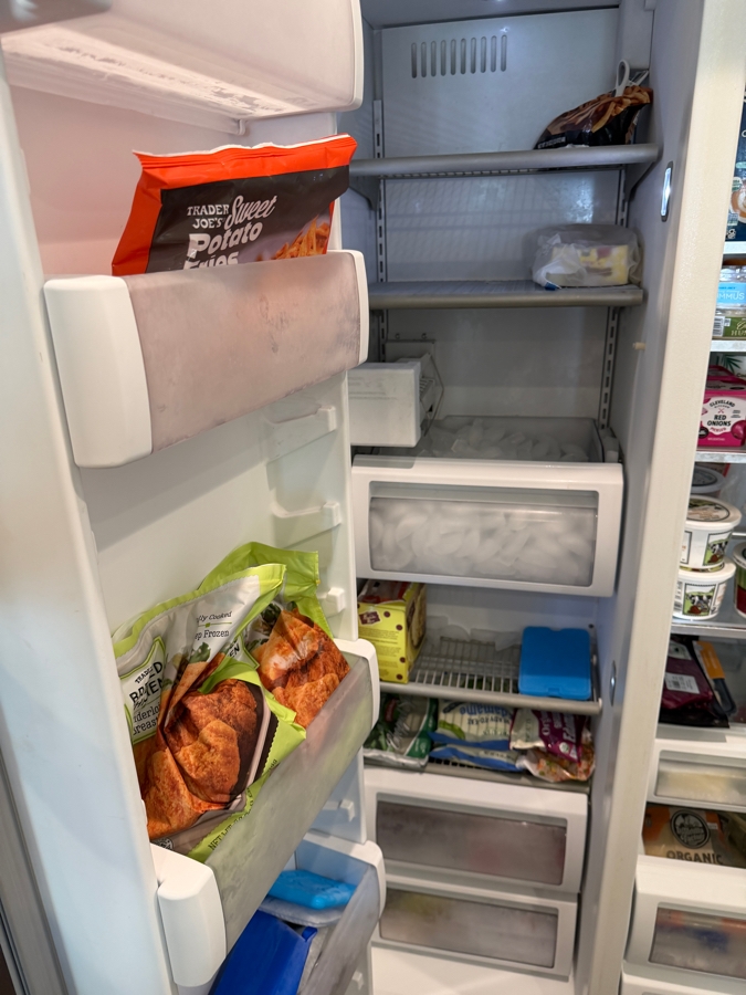 KitchenAid 48' Built-In Side-by-Side Refrigerator (Model: KBSN608ESS00) 48W X 84H Retail $10,899 [Photo 9]
