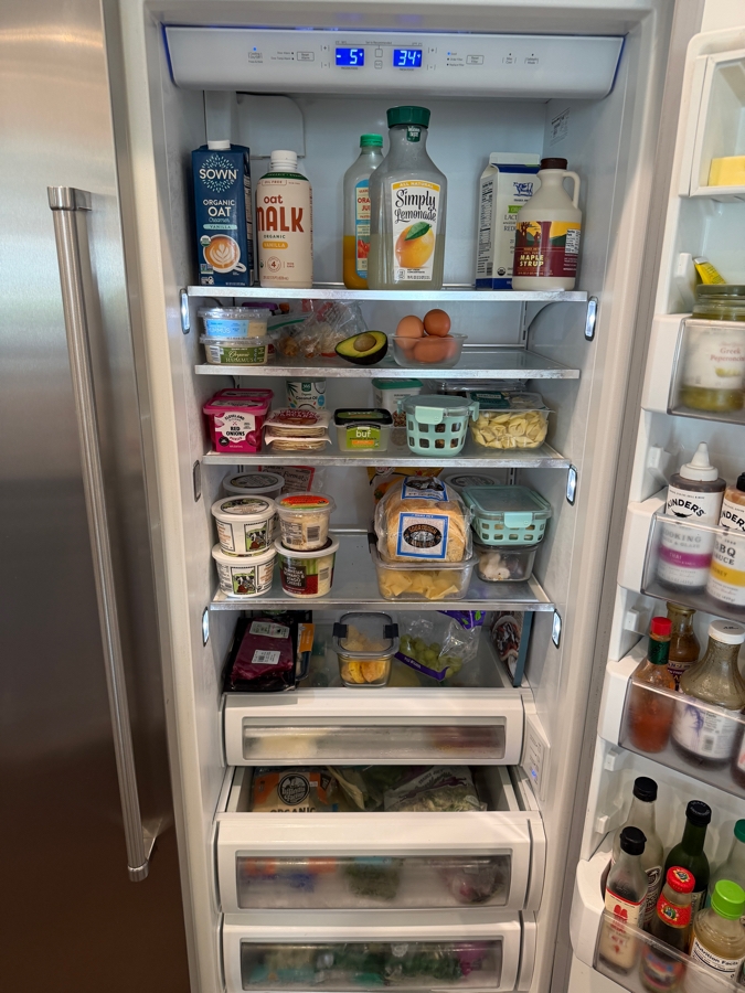 KitchenAid 48' Built-In Side-by-Side Refrigerator (Model: KBSN608ESS00) 48W X 84H Retail $10,899 [Photo 8]