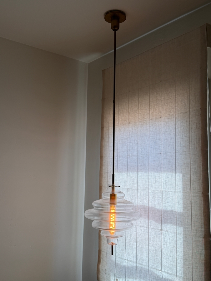 Kelly Wearstler Tableau Large Pendant in Burnished Brass and Glass 12'W X 53'L [Photo 2]