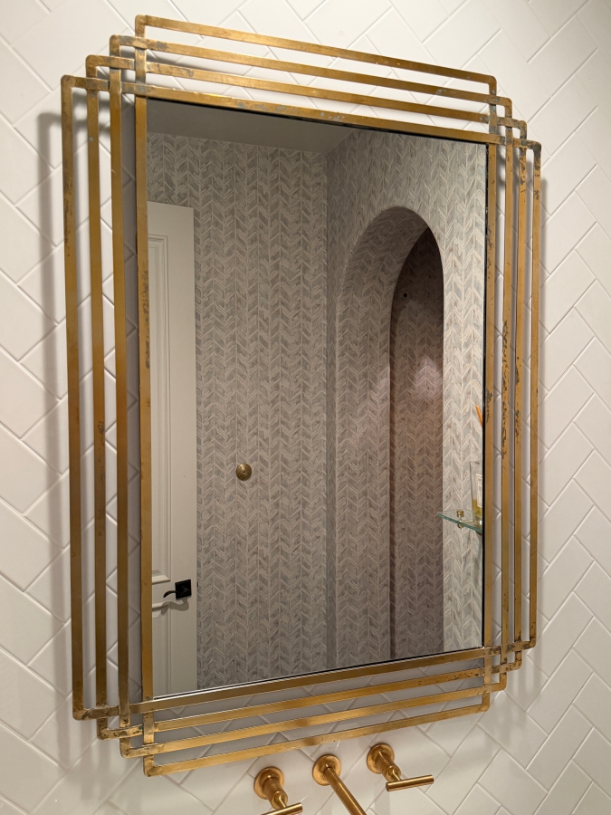 Serai Mirror by Jamie Young Co. 32' X 44' Retails $1,000