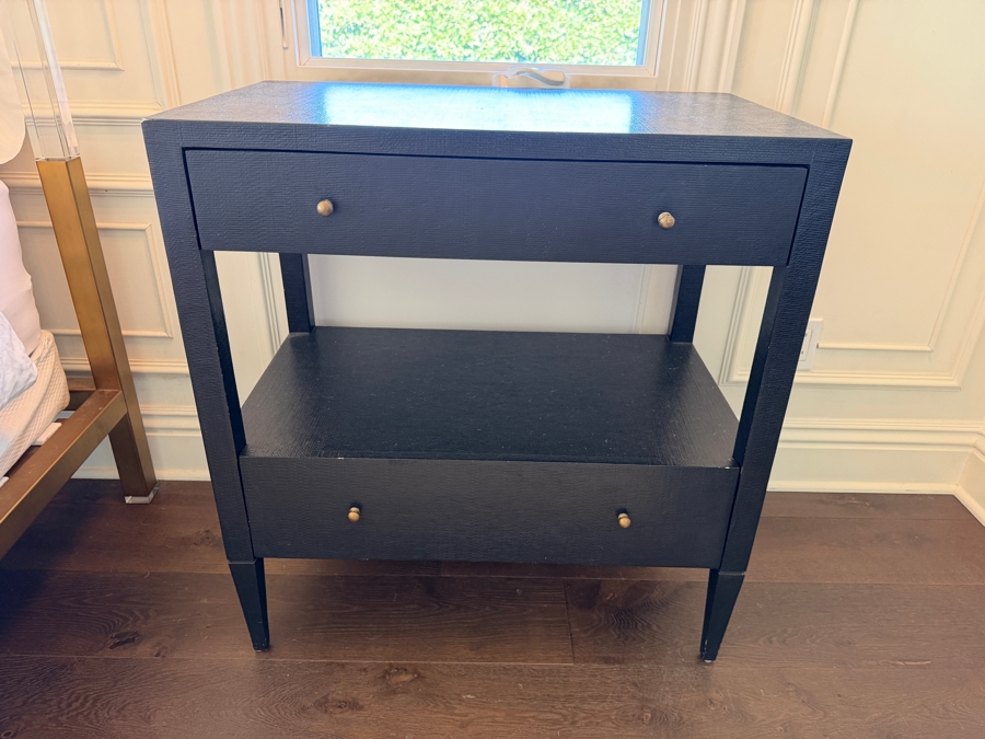 Pair of Conrad Nightstands Double Mid in Black by Made Goods 30'W X 18D X 32'H Retails $5,200 [Photo 2]