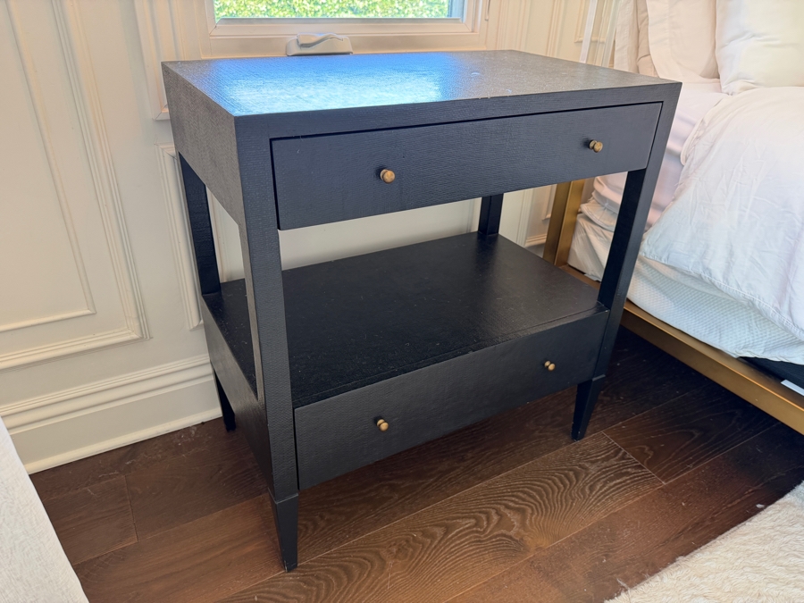 Pair of Conrad Nightstands Double Mid in Black by Made Goods 30'W X 18D X 32'H Retails $5,200 [Photo 5]