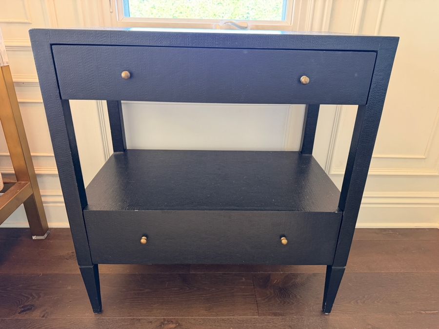 Pair of Conrad Nightstands Double Mid in Black by Made Goods 30'W X 18D X 32'H Retails $5,200 [Photo 3]