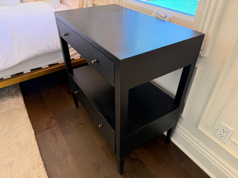 Pair of Conrad Nightstands Double Mid in Black by Made Goods 30'W X 18D X 32'H Retails $5,200 [Photo 4]