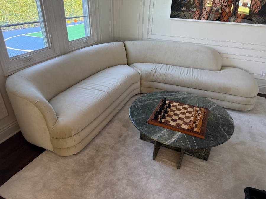 Vintage Vladimir Kagan Sectional Sofa by Directional 108' X 108' X 36'D
