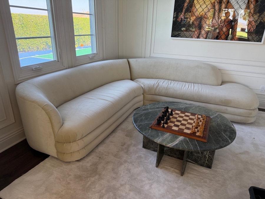 Vintage Vladimir Kagan Sectional Sofa by Directional 108' X 108' X 36'D [Photo 2]