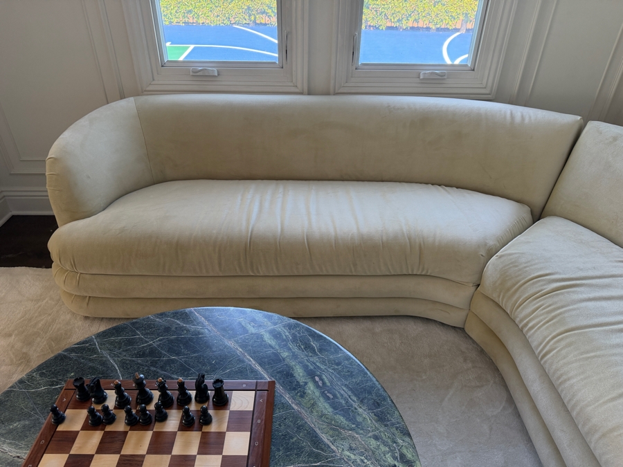 Vintage Vladimir Kagan Sectional Sofa by Directional 108' X 108' X 36'D [Photo 4]