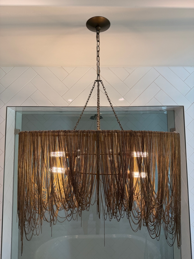 Layla Pendant Light Fixture by Arteriors Home 36W X 16D X 46H Retails $5,775