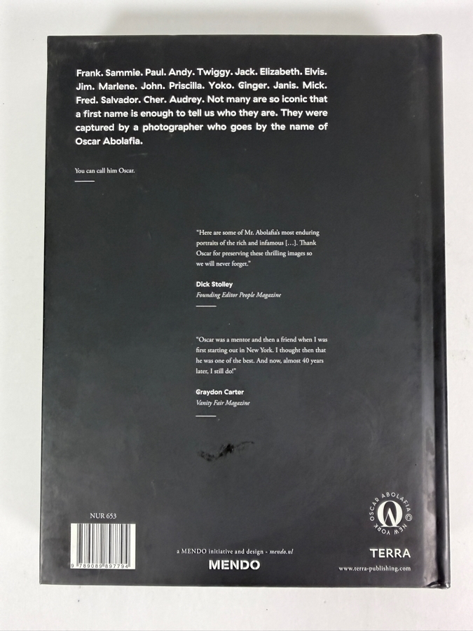 Celebrity Photography Hardcover Book Icons by Oscar by Renowned Photojournalist Oscar Abolafia Retails $45.00 [Photo 8]