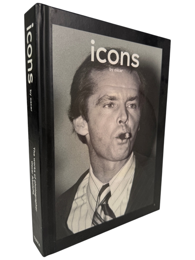 Celebrity Photography Hardcover Book Icons by Oscar by Renowned Photojournalist Oscar Abolafia Retails $45.00