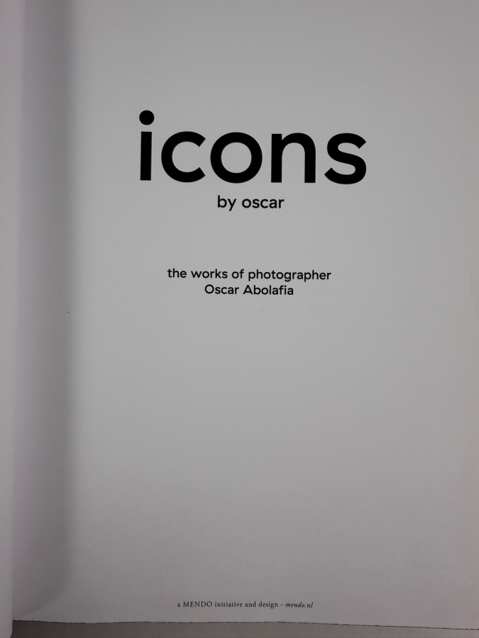 Celebrity Photography Hardcover Book Icons by Oscar by Renowned Photojournalist Oscar Abolafia Retails $45.00 [Photo 3]