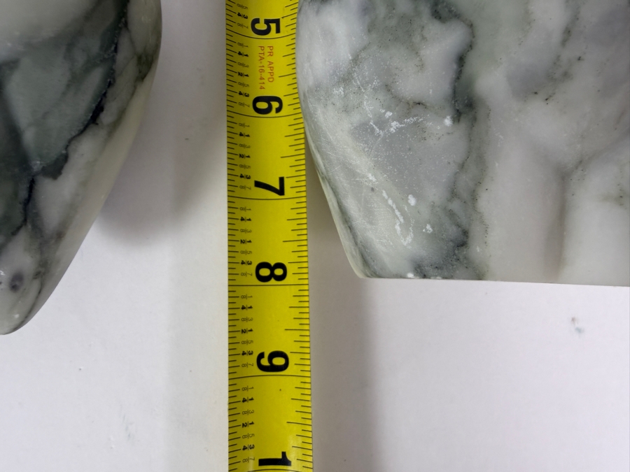 Hand-Carved Solid Zebra Marble Standing Lady Figure and Laying Lady Figure by BE Home Collections 8'H Retails $750 [Photo 11]