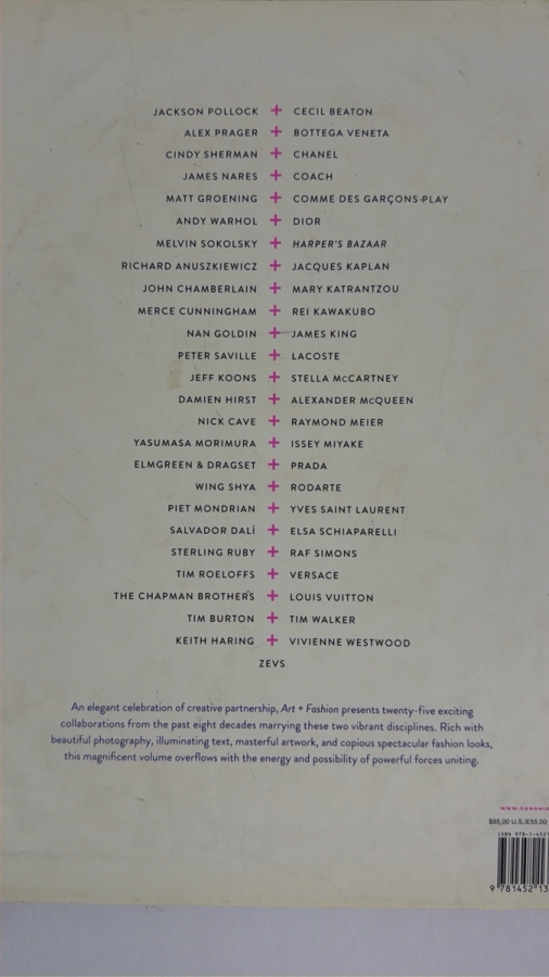 Hardcover Book Art + Fashion: Collaborations and Connections Between Icons by E.P. Cutler and Julien Tomasello Retails $85.00 [Photo 9]