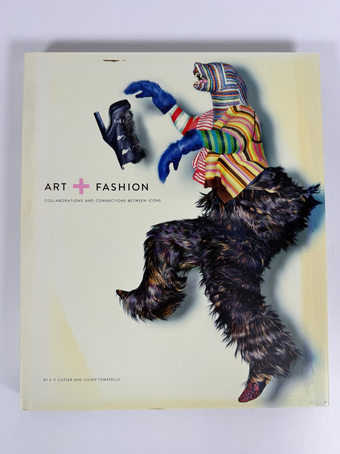 Hardcover Book Art + Fashion: Collaborations and Connections Between Icons by E.P. Cutler and Julien Tomasello Retails $85.00 [Photo 2]