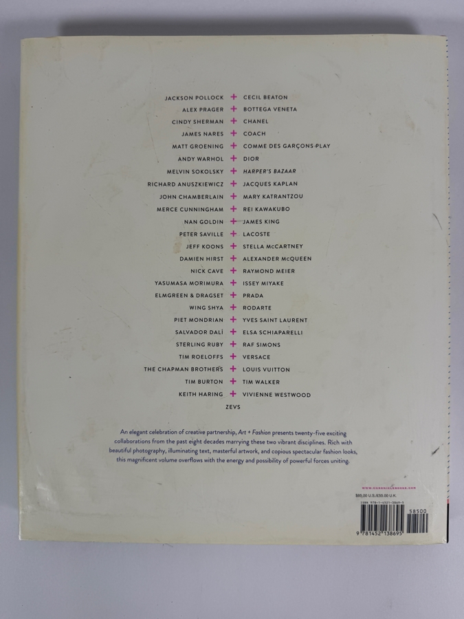 Hardcover Book Art + Fashion: Collaborations and Connections Between Icons by E.P. Cutler and Julien Tomasello Retails $85.00 [Photo 10]