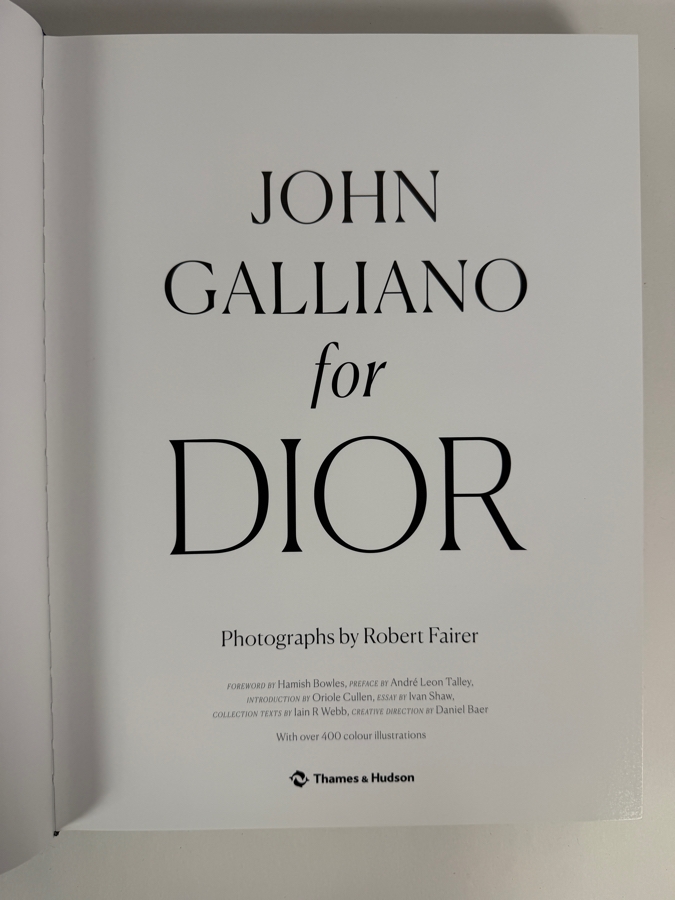 Luxury Coffee Table Hardcover Book John Galliano for Dior with Photography by Robert Fairer Retails $160.00 [Photo 5]