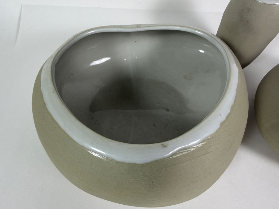 Set of (3) Ceramic Vases 4'H - 6'H [Photo 5]