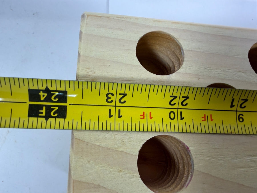 Wooden Aglow Candle Holder 24'W X 3'D X 3'H with Collection of Yummi Taper Candles in Various Colors and Sizes [Photo 6]