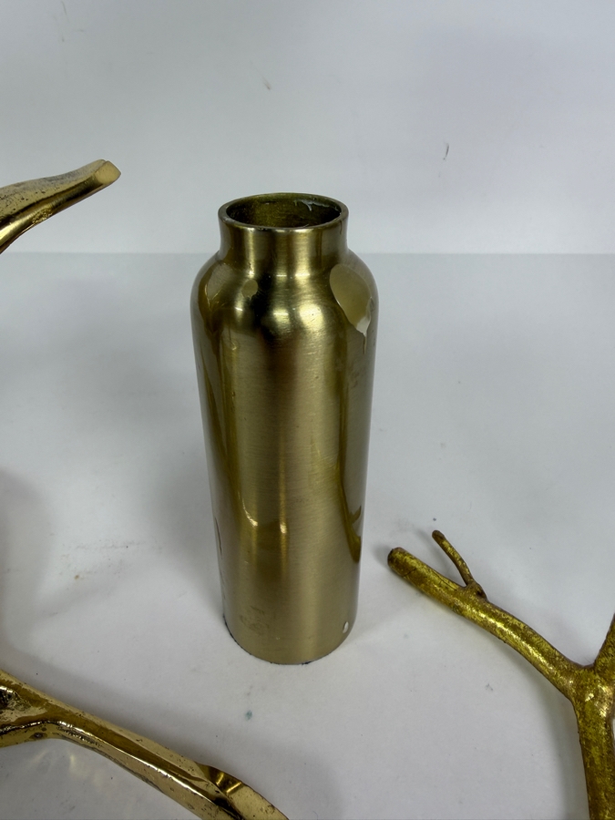 Collection of Gold-Tone Metal Candle Holders [Photo 7]