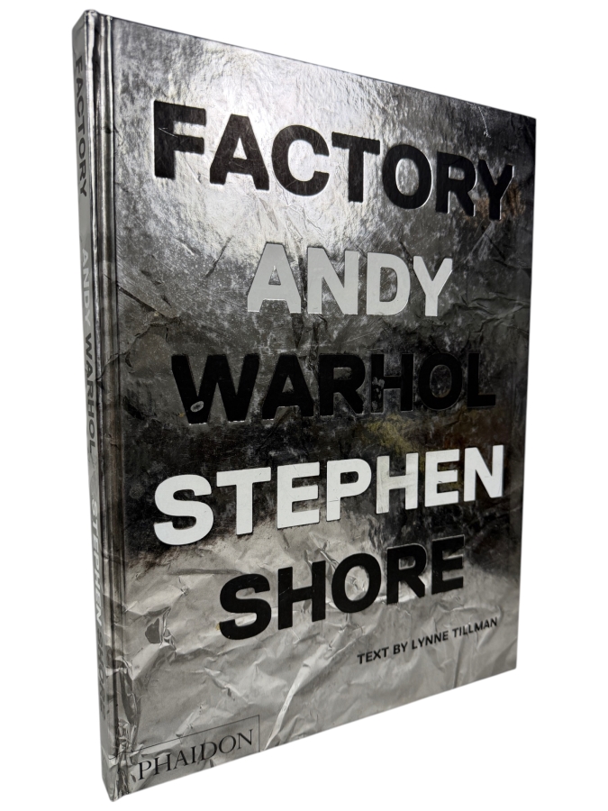 Hardcover Book Factory: Andy Warhol a 2016 Photobook Featuring Photographs by Stephen Shore Published by Phaidon Press Retails $59.95