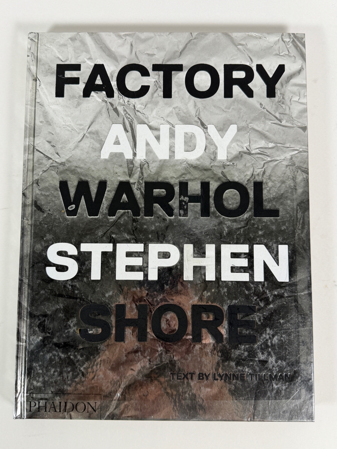 Hardcover Book Factory: Andy Warhol a 2016 Photobook Featuring Photographs by Stephen Shore Published by Phaidon Press Retails $59.95 [Photo 2]