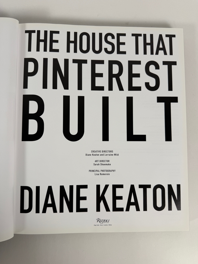 Hardcover Book The House That Pinterest Built by Actress and Author Diane Keaton Retails $65 [Photo 3]