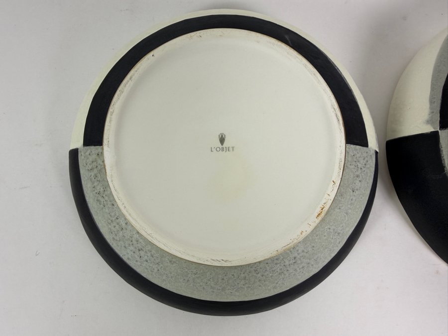  L'Objet Cubisme Large Round Box 9'W X 5.5'H [Photo 6]