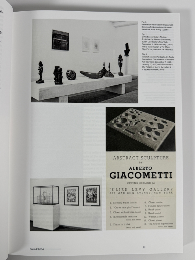 Giacometti Exhibition Catalog Edited by Megan Fontanella and Karole P. B. Vail for the Solomon R. Guggenheim Museum [Photo 5]
