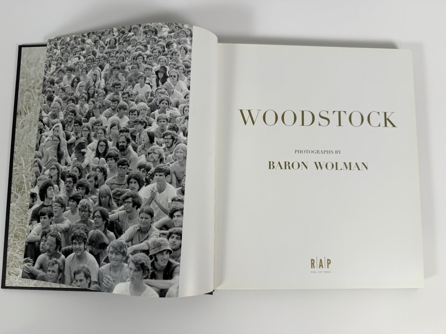 Hardcover Book Woodstock by Baron Wolman, Dagon James, Michael Lang, and Carlos Santana Published by Reel Art Press [Photo 3]