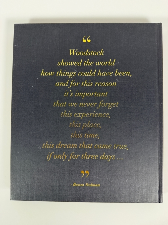 Hardcover Book Woodstock by Baron Wolman, Dagon James, Michael Lang, and Carlos Santana Published by Reel Art Press [Photo 7]
