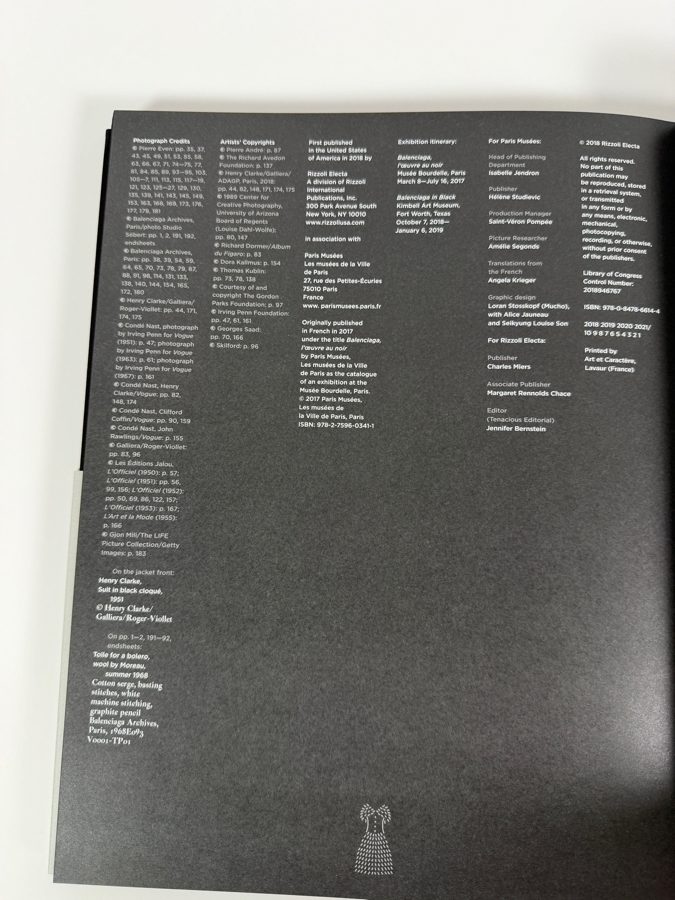 Balenciaga in Black Hardcover Coffee Table Book Retails $65 [Photo 6]