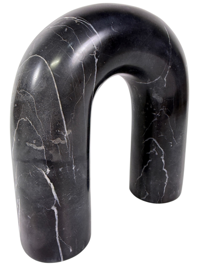 CB2 Polished Black Marble JF Nimble Object The Jennifer Fisher Collection 8'W X 8'H