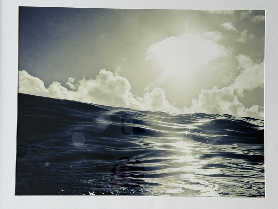 Framed Coastal Ocean Waves Print Framed 24' X 18.5' [Photo 2]