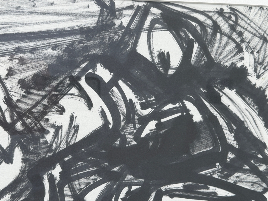 Leonard Charles Kazor (1917–2000, American) Abstract Print Dated 1954 14.5' X 19.5' Framed 22.5'W X 28'H [Photo 4]