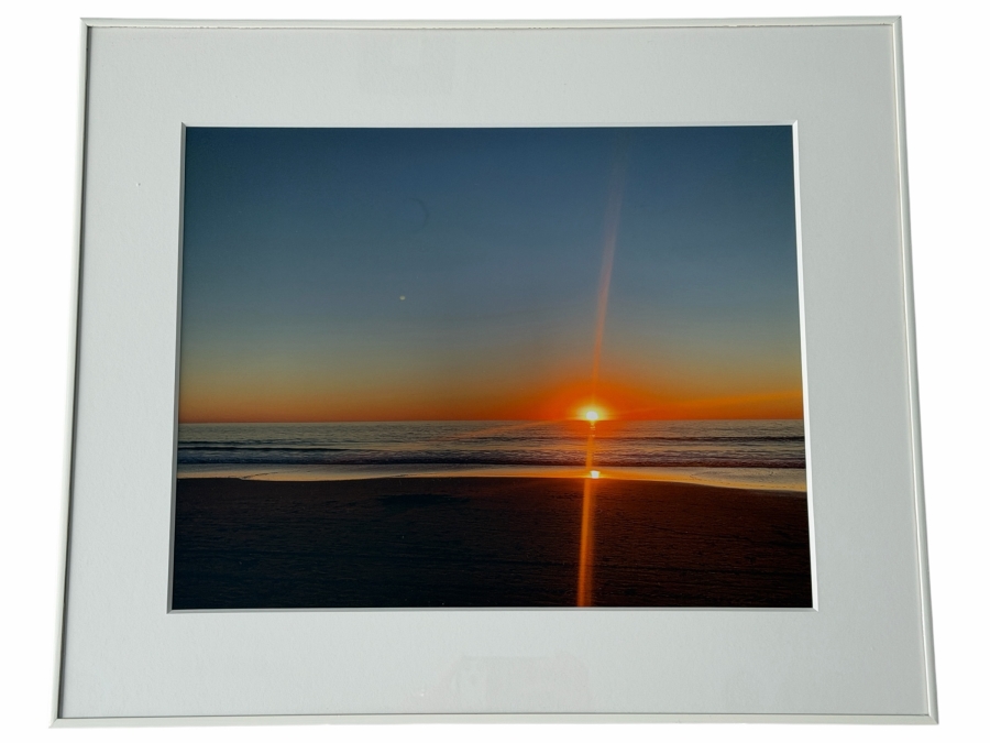 Framed Coastal Sunset Print 26 X 22