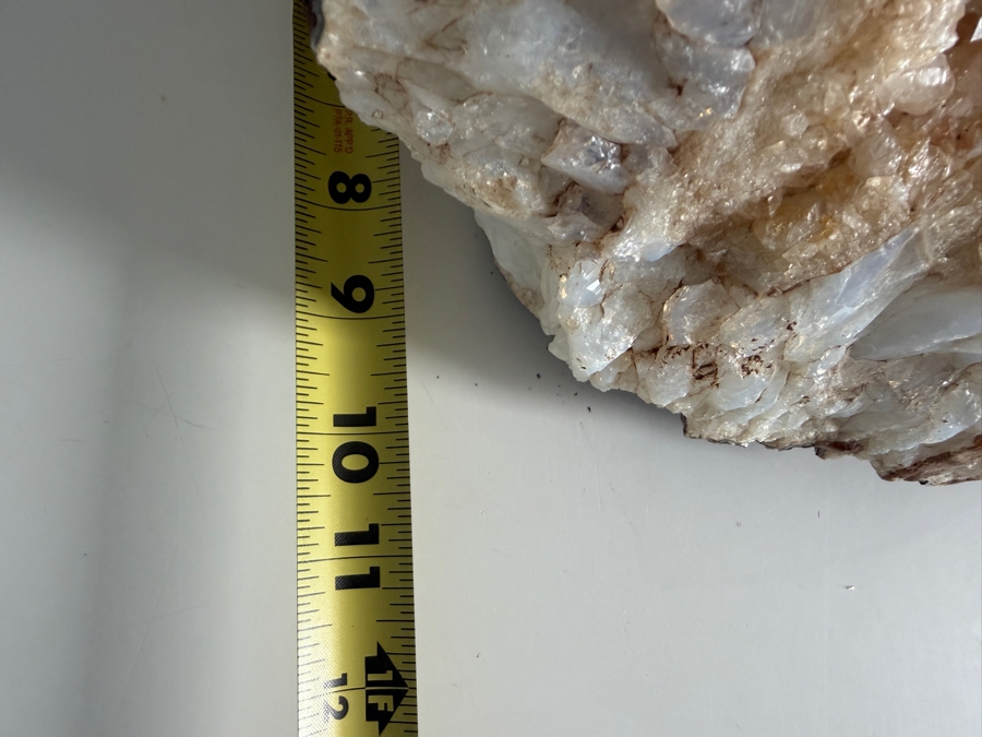 Large Natural Quartz and Calcite Geode Cluster 12.5'W X 11'D X 8'H [Photo 12]