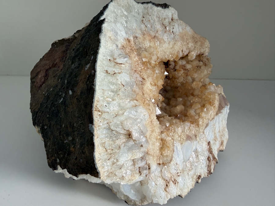 Large Natural Quartz and Calcite Geode Cluster 12.5'W X 11'D X 8'H [Photo 9]