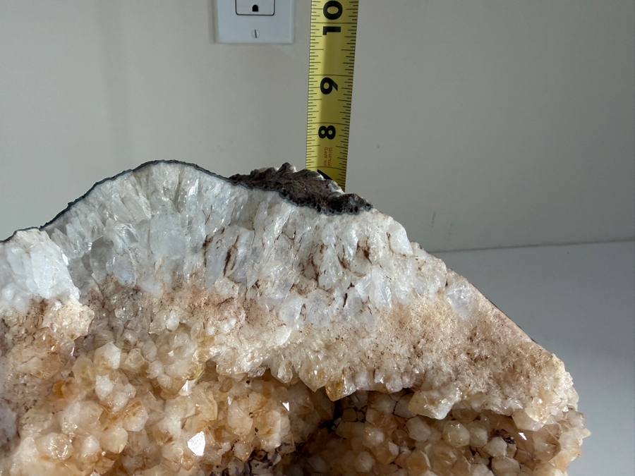 Large Natural Quartz and Calcite Geode Cluster 12.5'W X 11'D X 8'H [Photo 13]