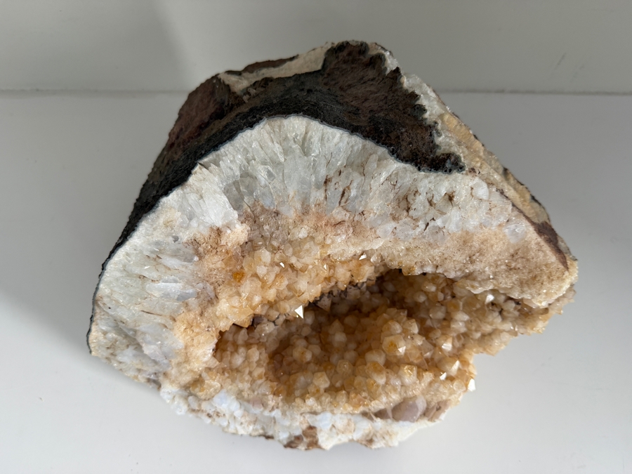 Large Natural Quartz and Calcite Geode Cluster 12.5'W X 11'D X 8'H [Photo 6]
