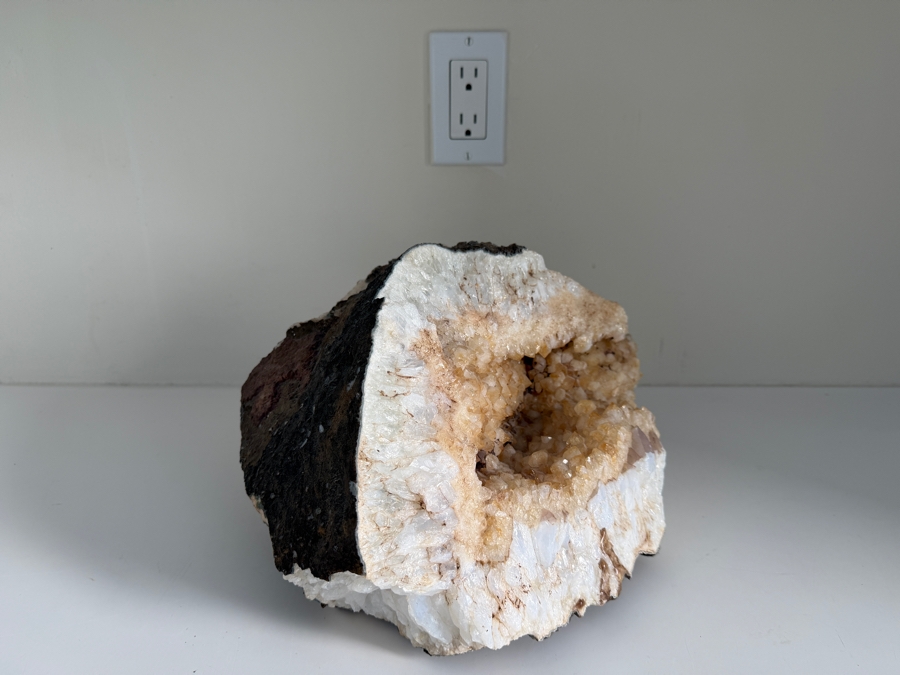 Large Natural Quartz and Calcite Geode Cluster 12.5'W X 11'D X 8'H [Photo 8]