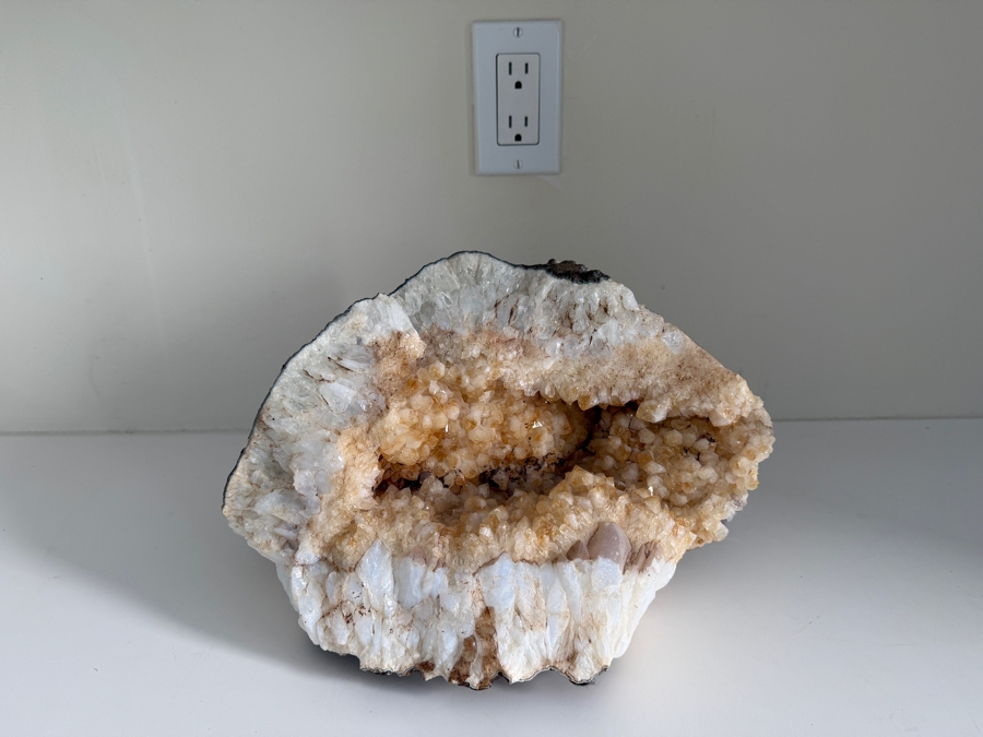 Large Natural Quartz and Calcite Geode Cluster 12.5'W X 11'D X 8'H [Photo 7]