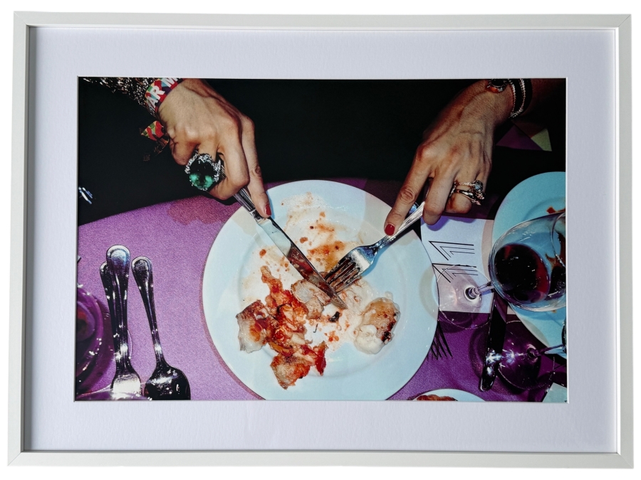 House of Spoils Dylan Don Print Titled 'Bling' Framed 33.5' X 24'