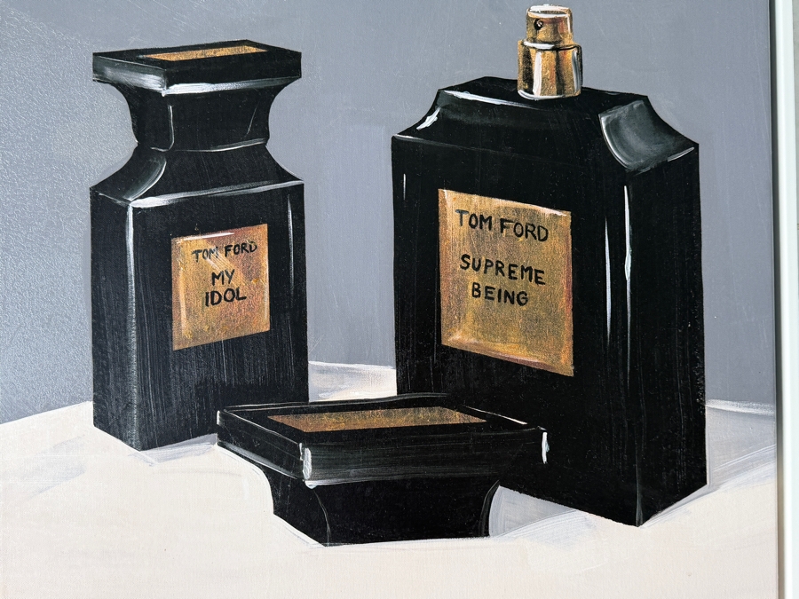 Canvas Print of Tom Ford Perfume Bottles Titled 'The Man II' 24' X 24' [Photo 2]