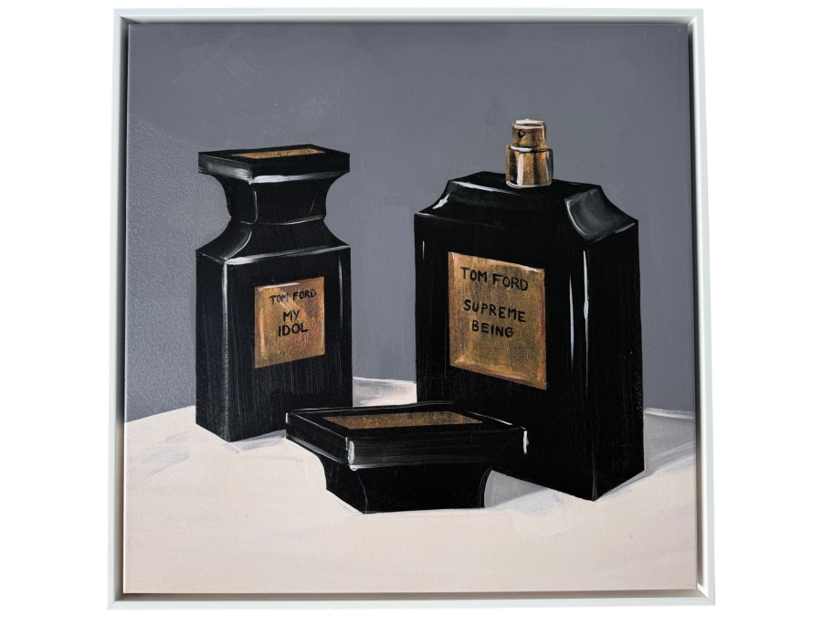 Canvas Print of Tom Ford Perfume Bottles Titled 'The Man II' 24' X 24'